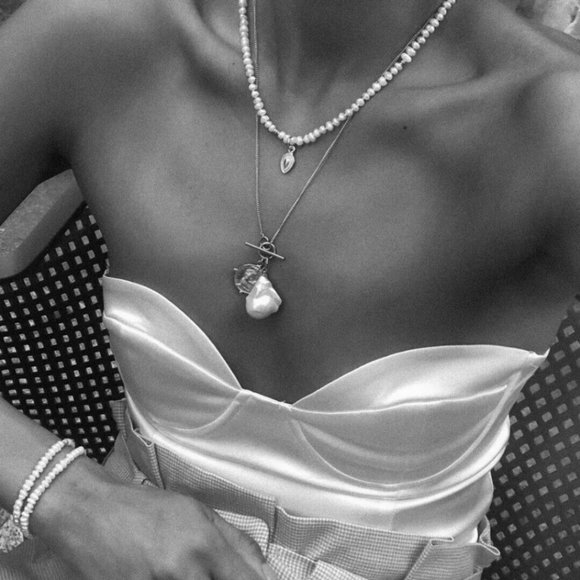 Zara Tops Zara Bright White Satin Effect Strapless Bustier Bodysuit